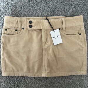 Motel Rocks corduroy mini skirt